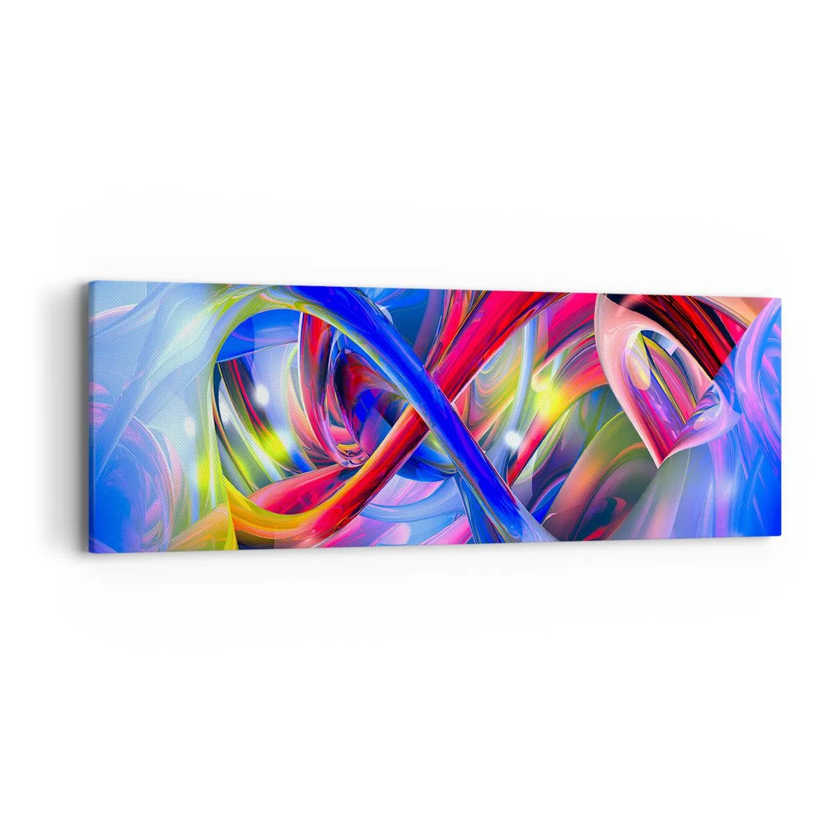 Obraz na plátne - Tanec farieb - 90x30 cm
