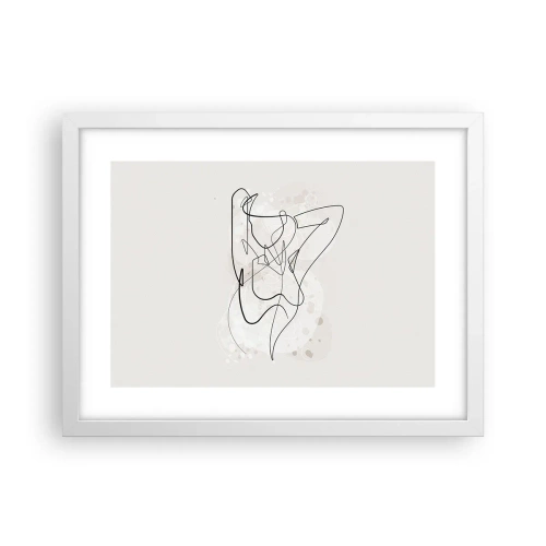 Plagát v bielom ráme - Umenie zvádzania - 40x30 cm