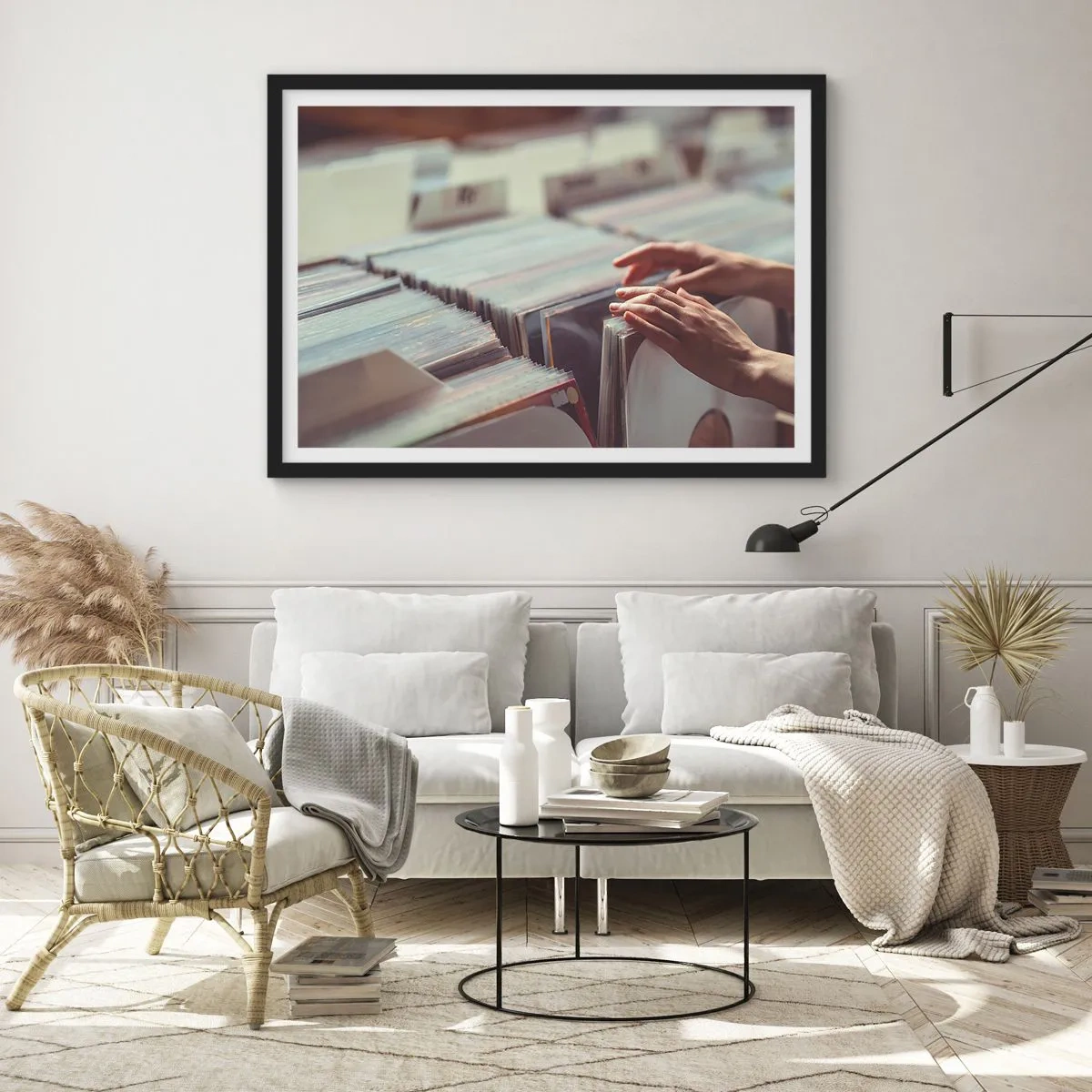 Plagát v čiernom ráme - Hľadanie emócií - 100x70 cm