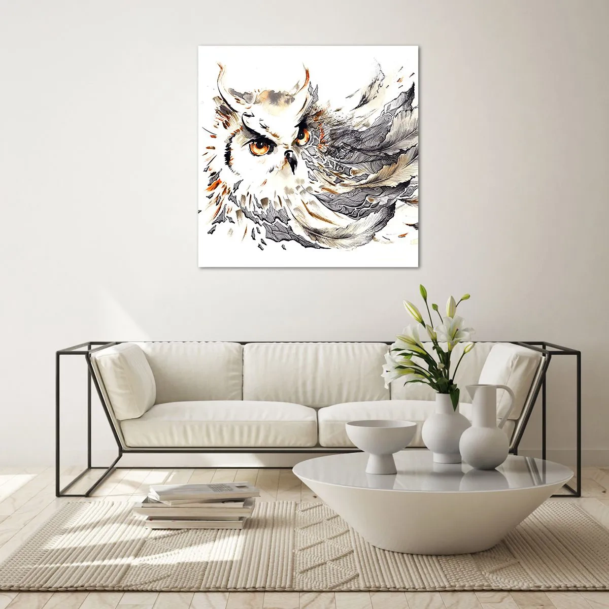 Obraz na skle - Prišla zo sveta kúziel - 50x50 cm