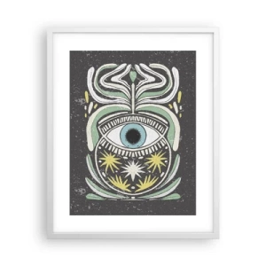 Plagát v bielom ráme - Kmeňové rituály - 40x50 cm