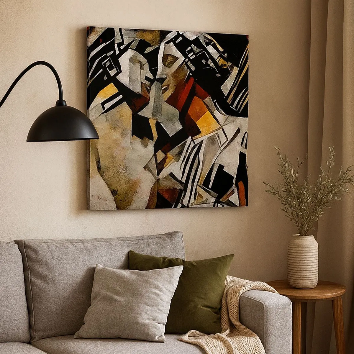 Obraz na plátne - Sošný bozk - 30x30 cm