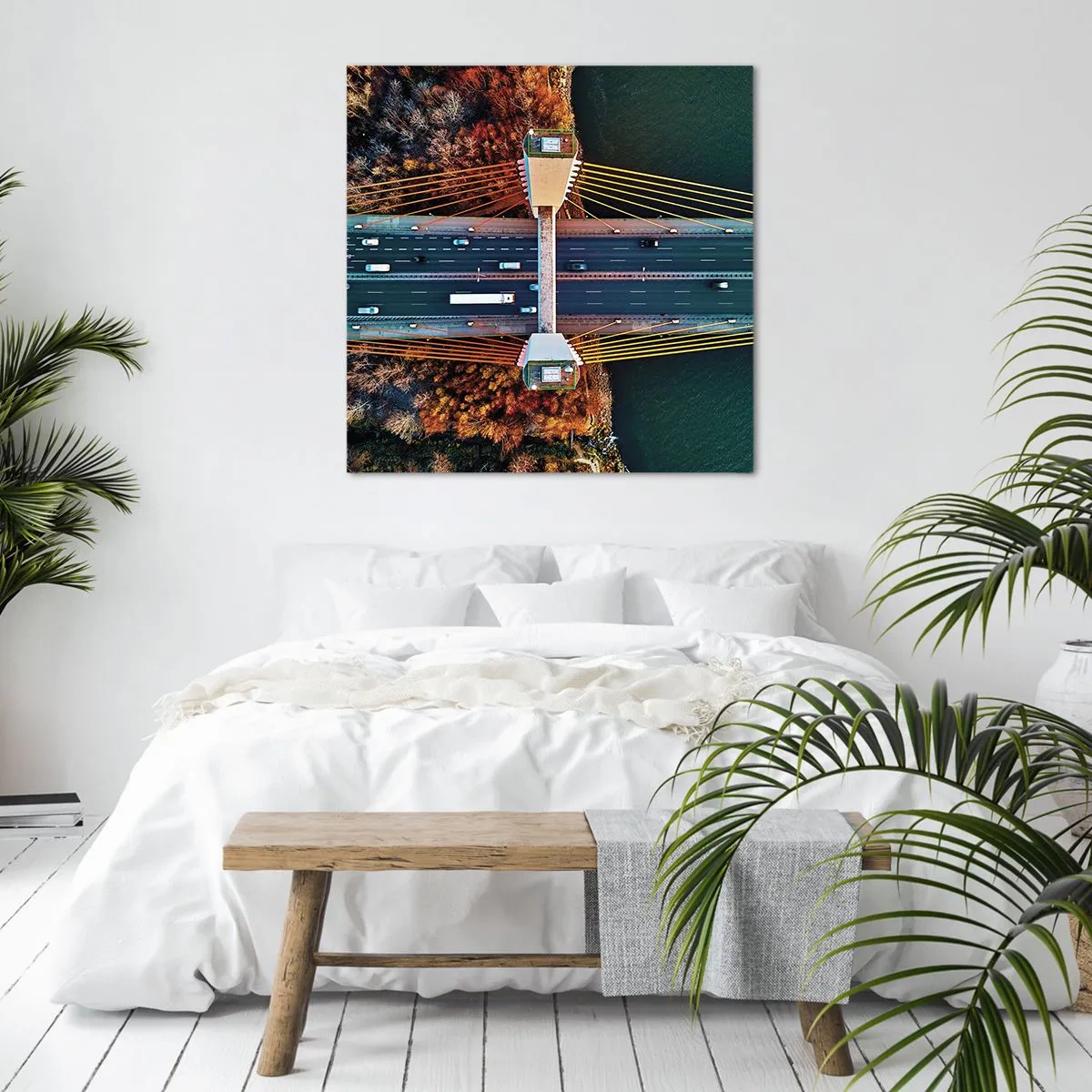 Obraz na plátne - Za vodami, za lesmi - 40x40 cm