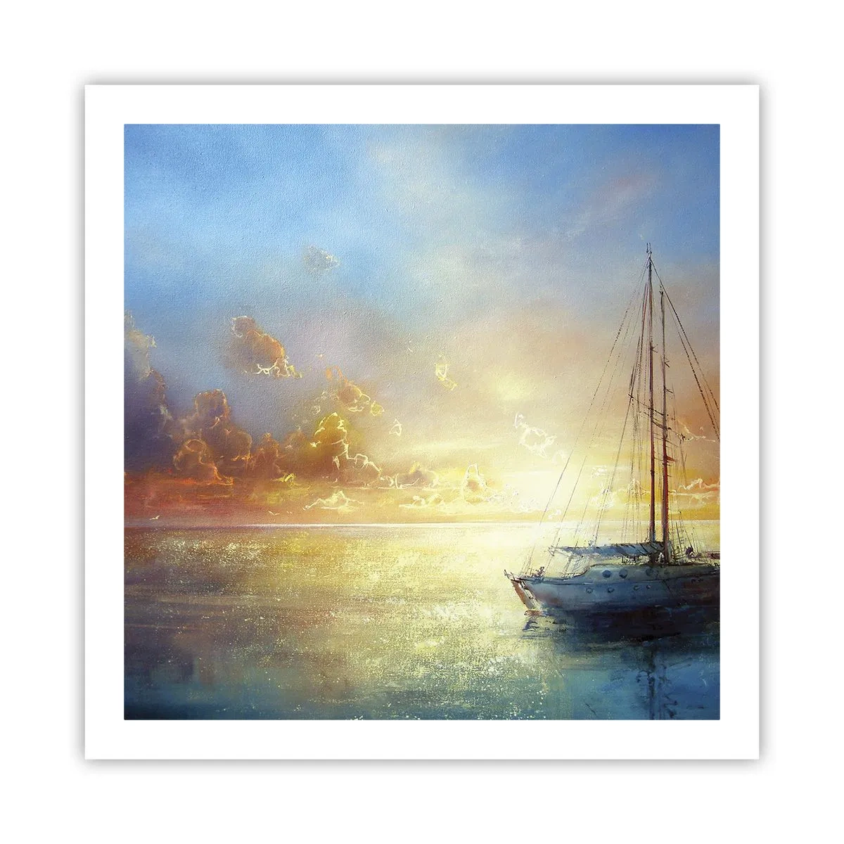 Plagát - V zlatom zálive - 60x60 cm