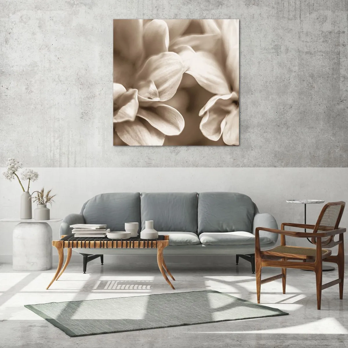 Obraz na skle - Nežné ako úsmev - 70x70 cm