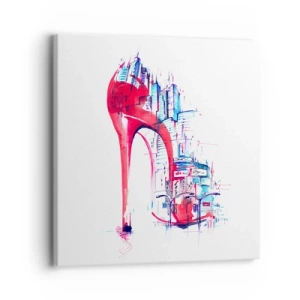 Obraz na plátne - Veľkomestská elegánka - 30x30 cm