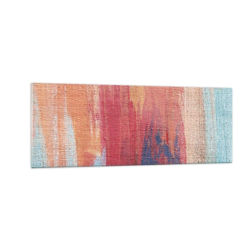 Obraz na skle - Stekať dúhou - 140x50 cm