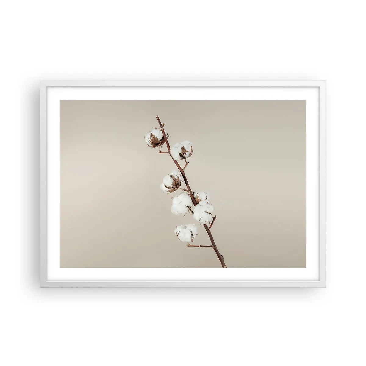 Plagát v bielom ráme - Pri zdroji mäkkosti - 70x50 cm
