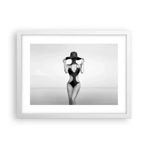 Plagát v bielom ráme - Volám sa: Elegancia - 40x30 cm