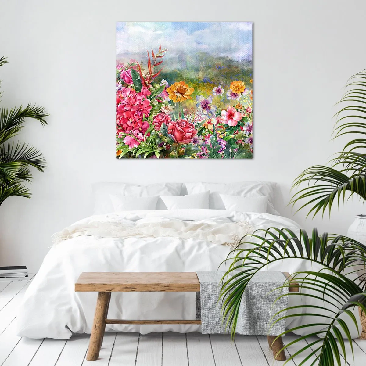 Obraz na plátne - Záhrada, ktorá sa zbláznila - 40x40 cm