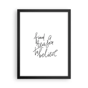 Plagát v čiernom ráme - Je to možné - 30x40 cm