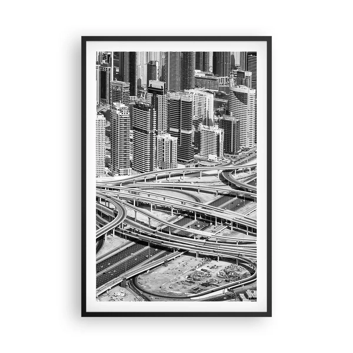 Plagát v čiernom ráme - Dubaj – neskutočné mesto - 61x91 cm
