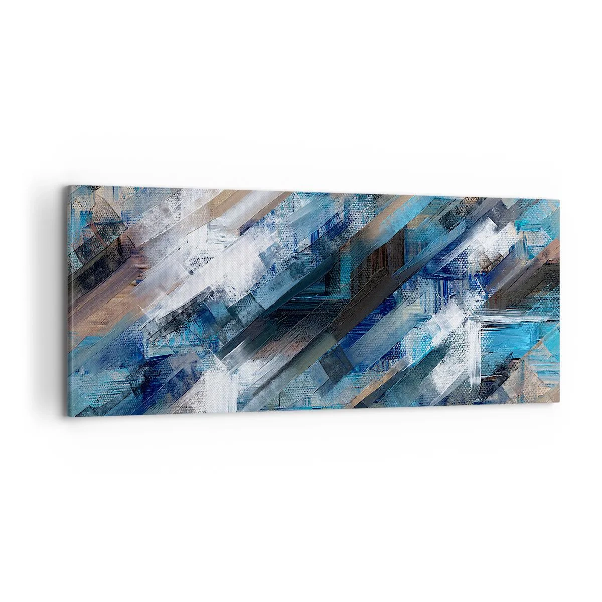 Obraz na plátne - Modrá šikmosť - 100x40 cm