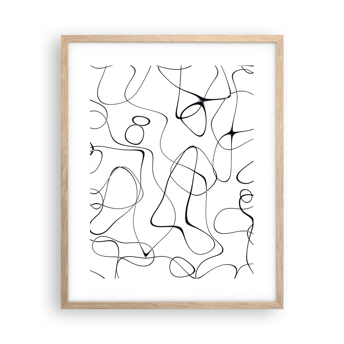 Plagát v ráme zo svetlého duba - Cesty života, zákruty osudu - 40x50 cm