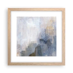Plagát v ráme zo svetlého duba - Tóny a akordy farieb - 30x30 cm