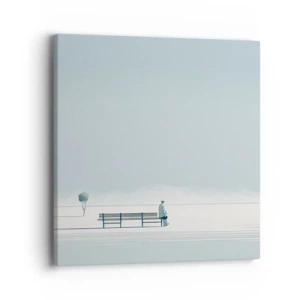 Obraz na plátne - Áno, čakám. - 40x40 cm