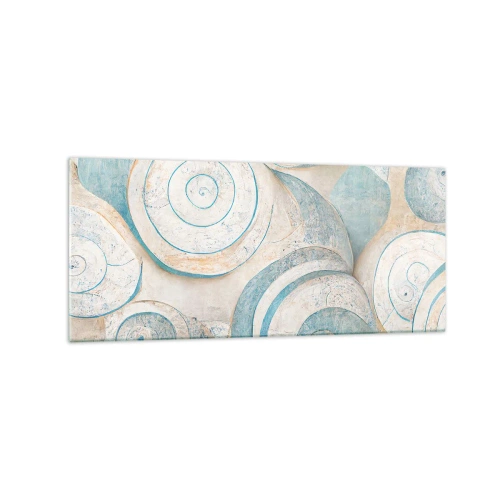 Obraz na skle - Čo skrýva mušľa? - 120x50 cm