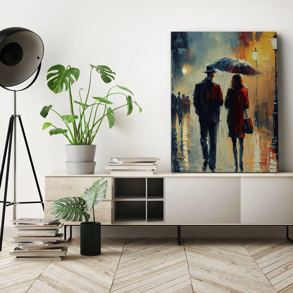 Obraz na plátne - Mestská love story - 50x70 cm