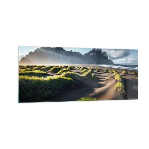 Obraz na skle - Harmónia živlov - 100x40 cm