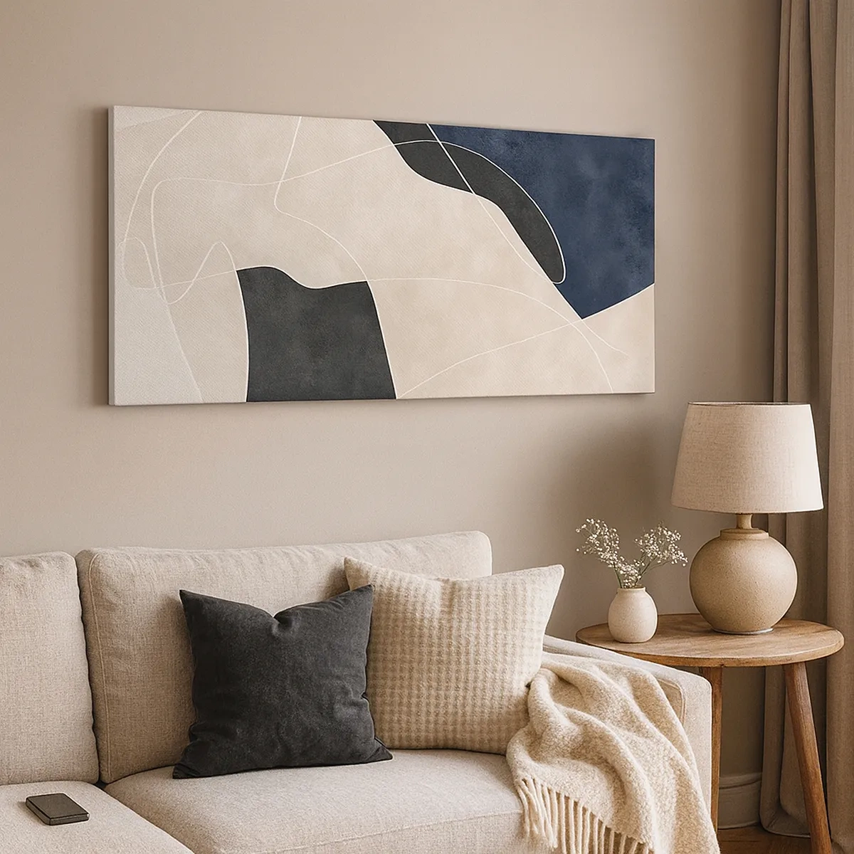 Obraz na plátne - Abstraktná kompozícia – kontrast farieb - 30x30 cm