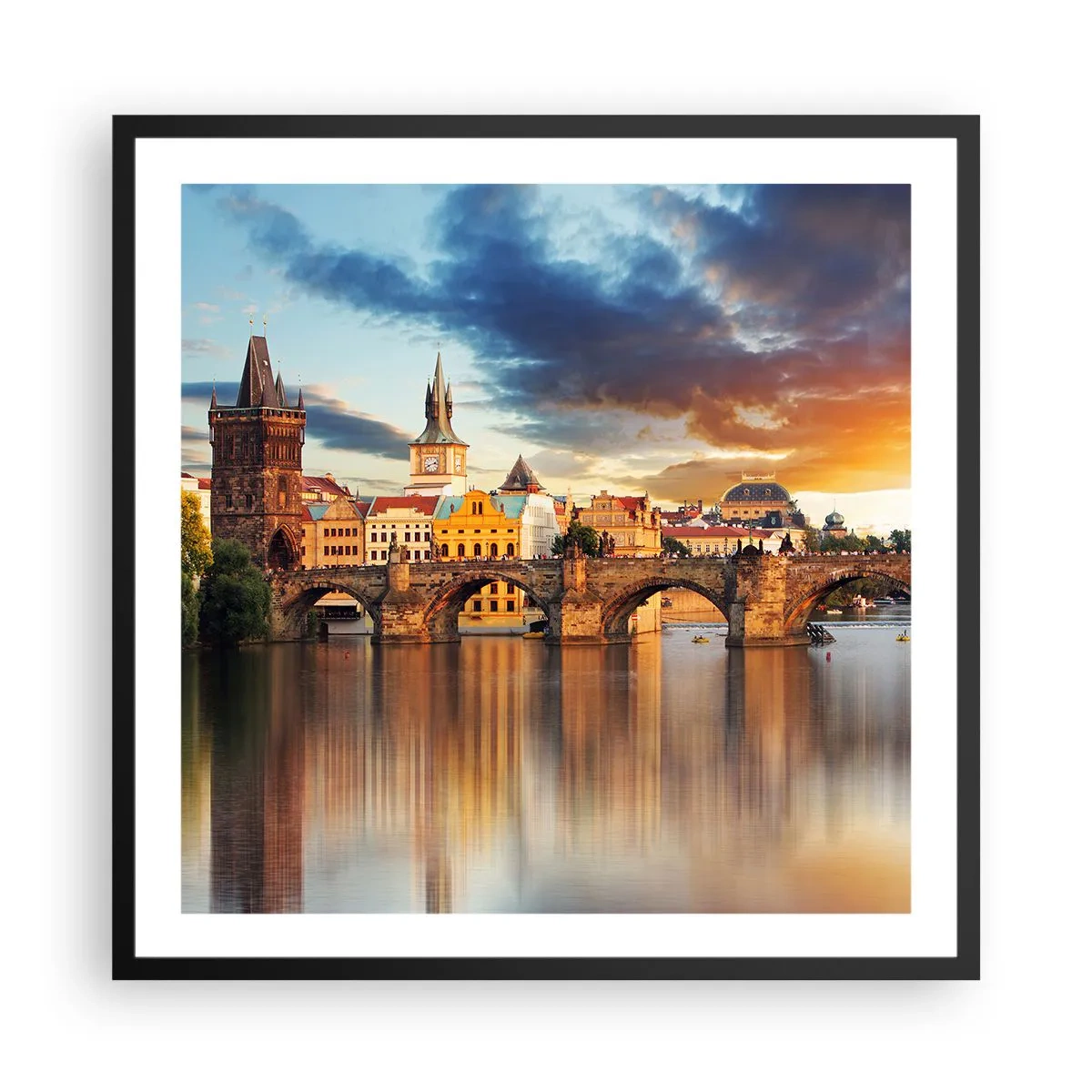 Plagát v čiernom ráme - Krásna od pradávna - 60x60 cm