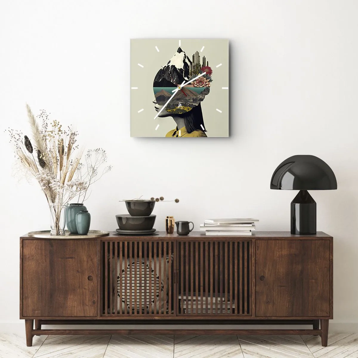 Nástenné hodiny - Žena – vždy tajomstvo - 40x40 cm