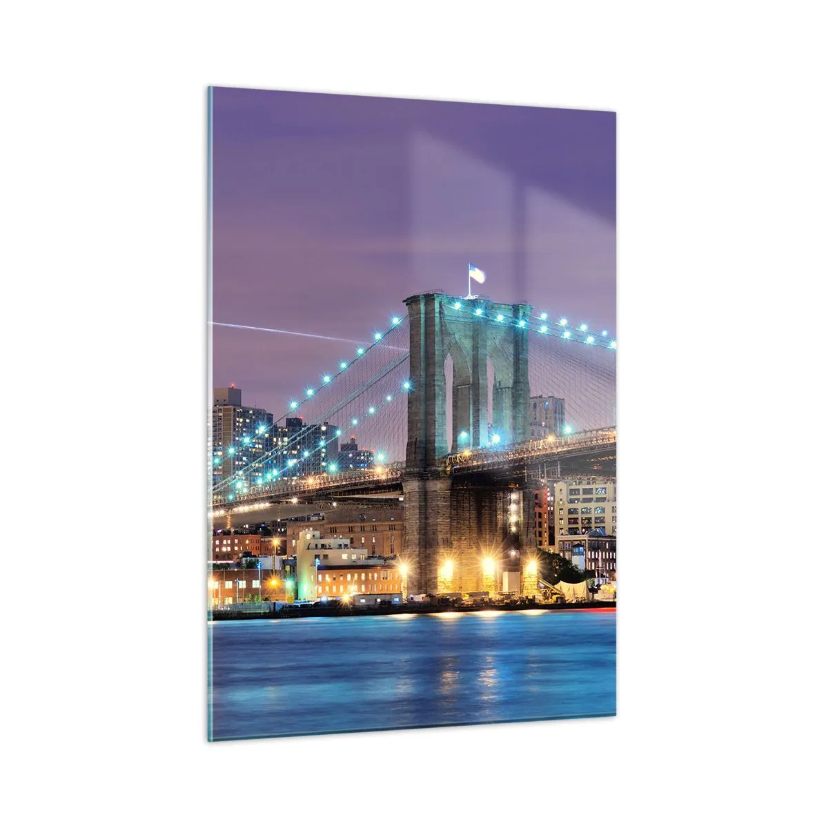 Obraz na skle - Po veľa rokov Brooklynský most - 50x70 cm