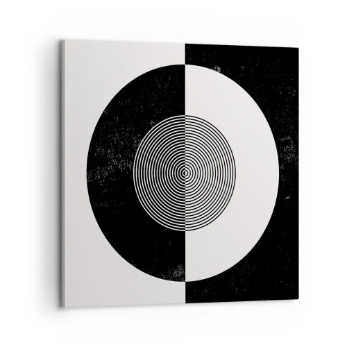 Obraz na plátne - Harmónia v čiernej a bielej - 60x60 cm
