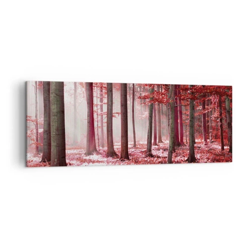 Obraz na plátne - Červená je rovnako krásna - 140x50 cm