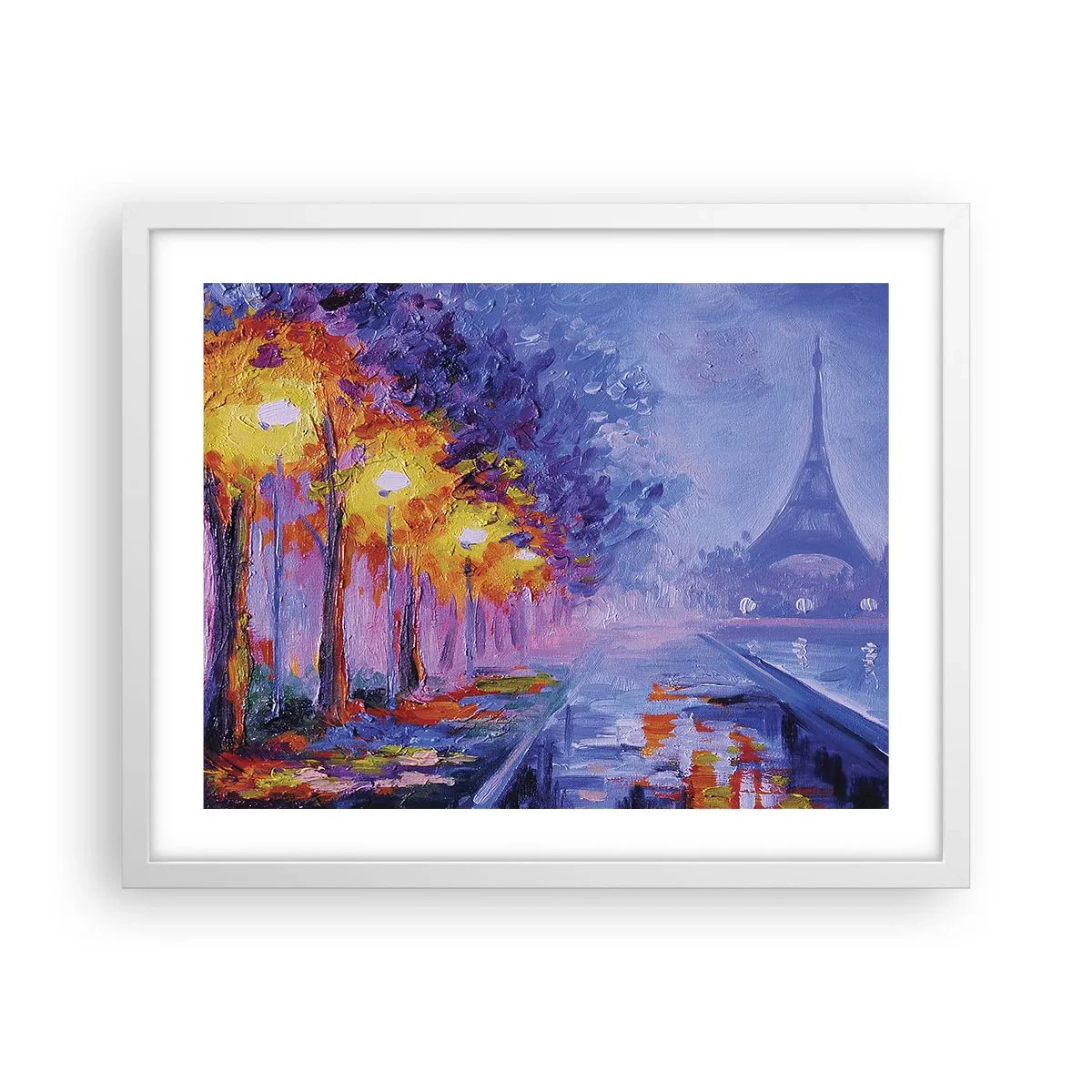 Plagát v bielom ráme - Prechádzka snov - 50x40 cm