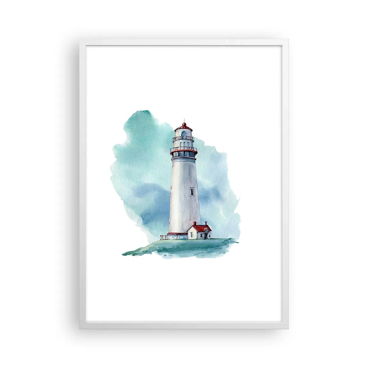 Plagát v bielom ráme - Nežná sestra blankytu - 50x70 cm