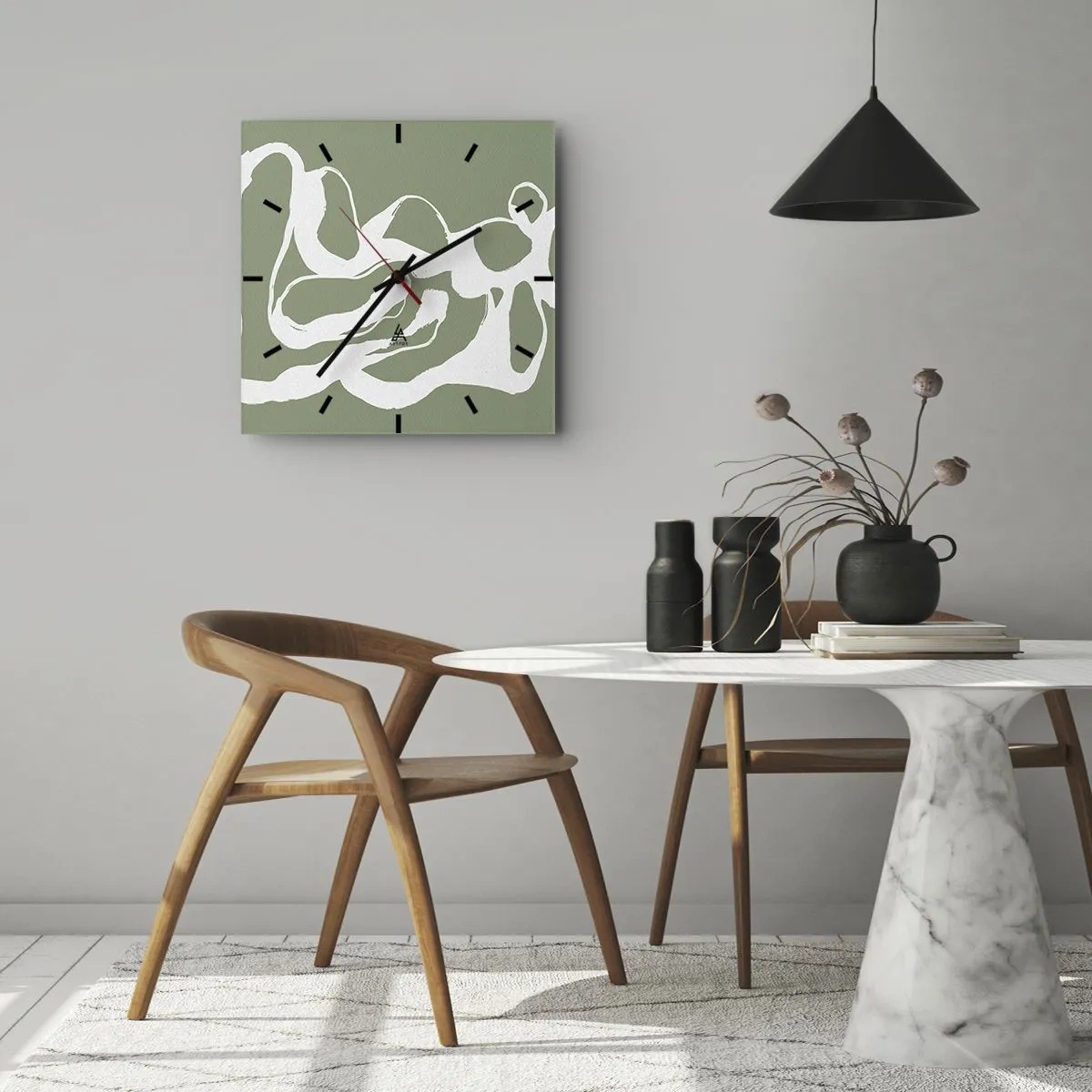 Nástenné hodiny - Volanie priestoru - 30x30 cm