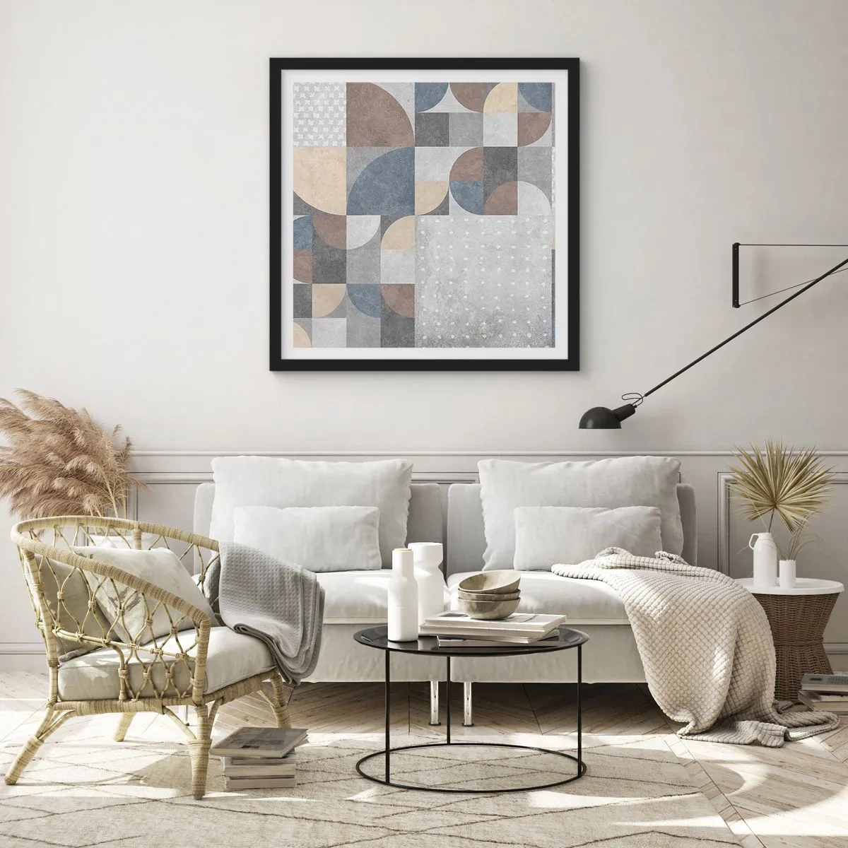 Plagát v čiernom ráme - Keramická fantázia - 60x60 cm