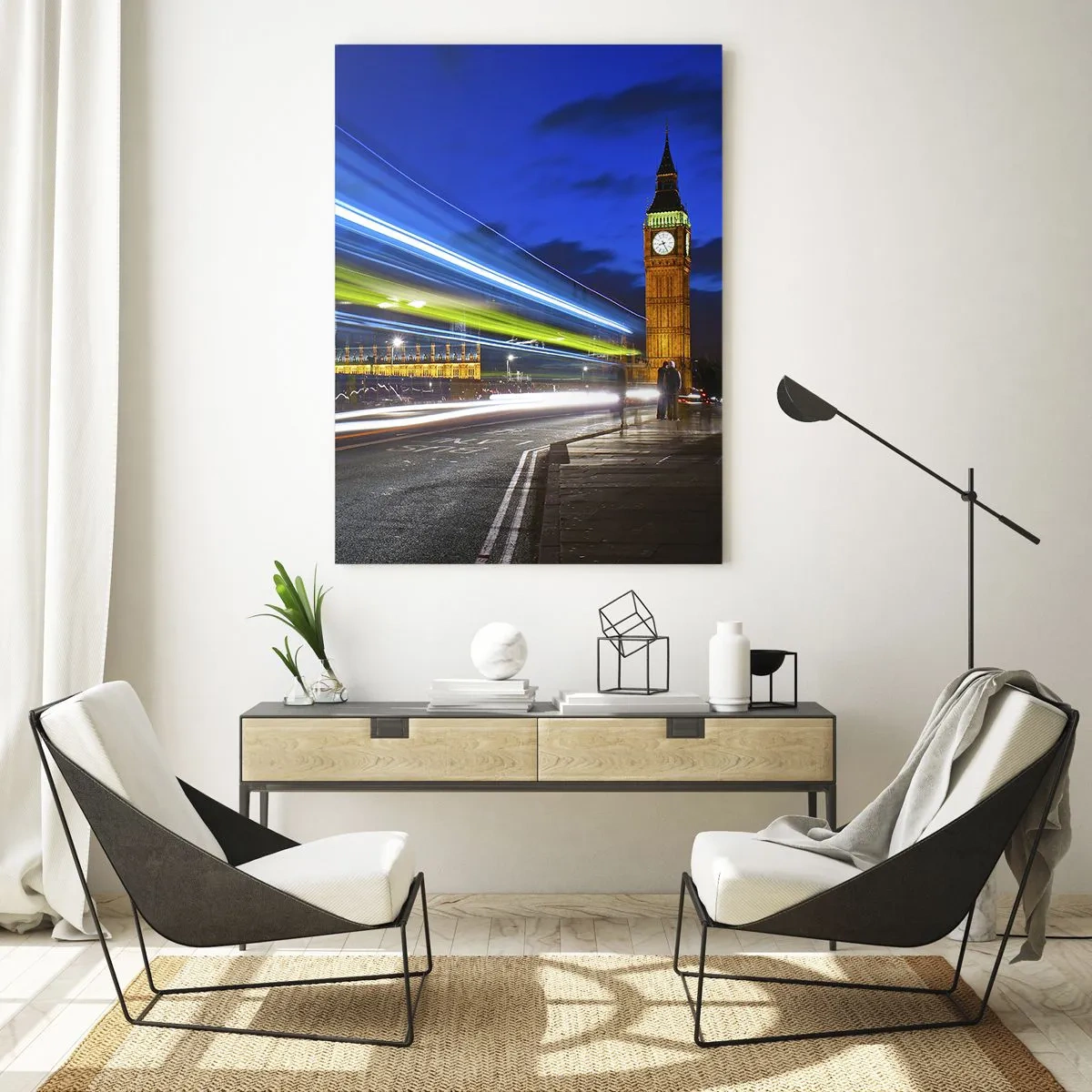 Obraz na skle - Pod dohľadom Big Bena - 50x70 cm