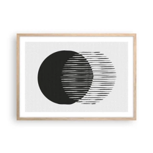 Plagát v ráme zo svetlého duba - Jeho alter ego - 70x50 cm