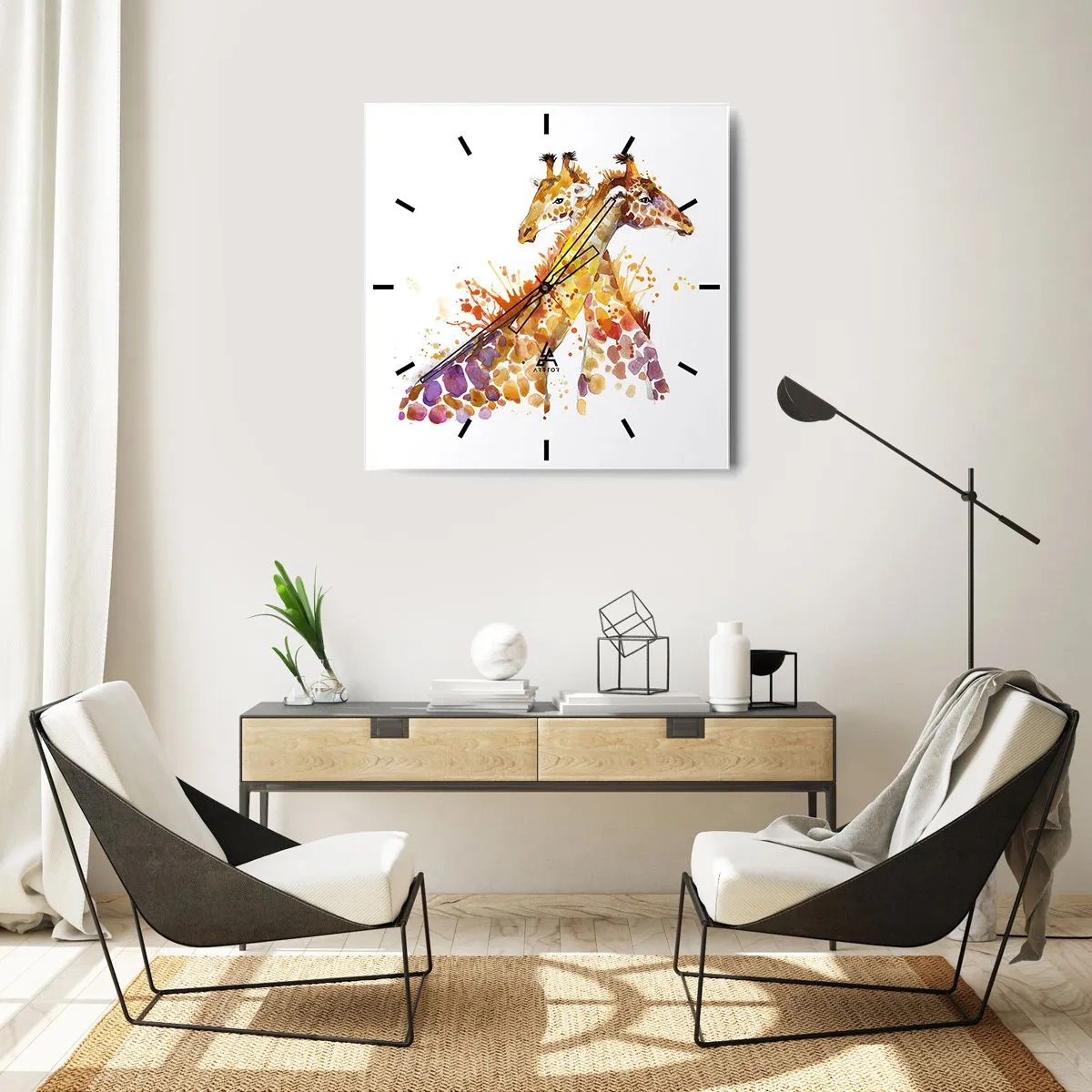 Nástenné hodiny - Je to priateľstvo alebo je to láska? - 40x40 cm