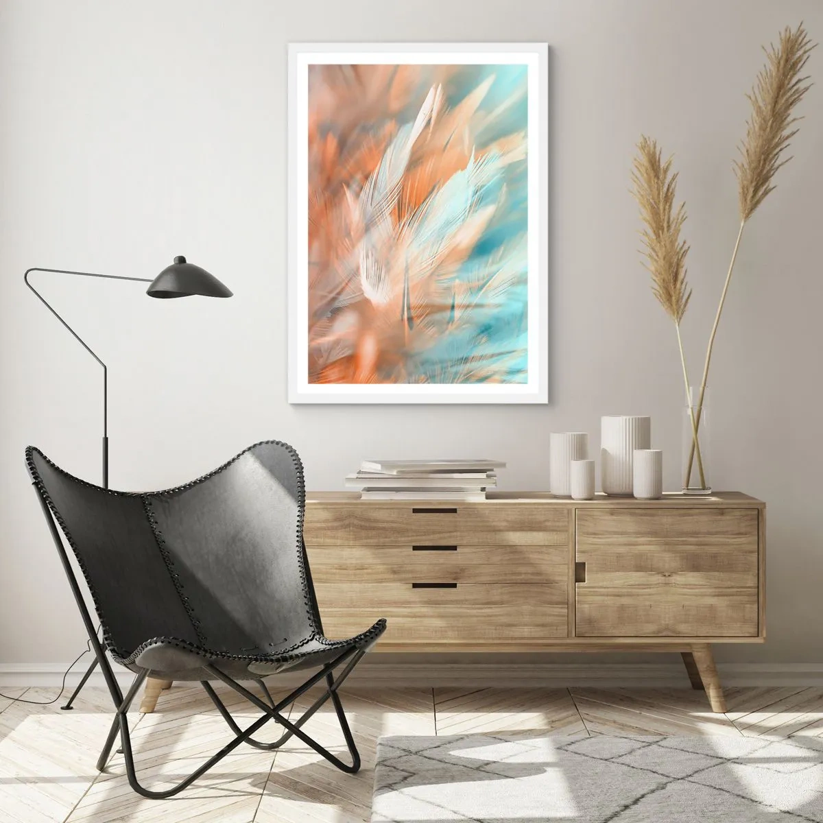 Plagát v bielom ráme - V krajine nehy - 61x91 cm