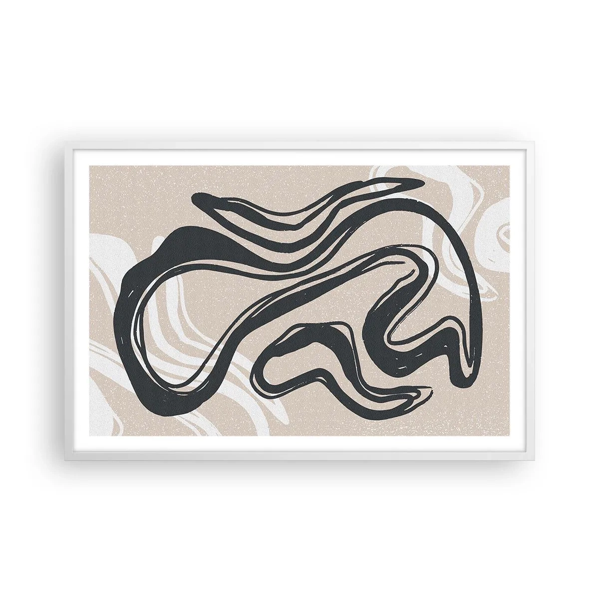 Plagát v bielom ráme - Znásobená expresia - 91x61 cm