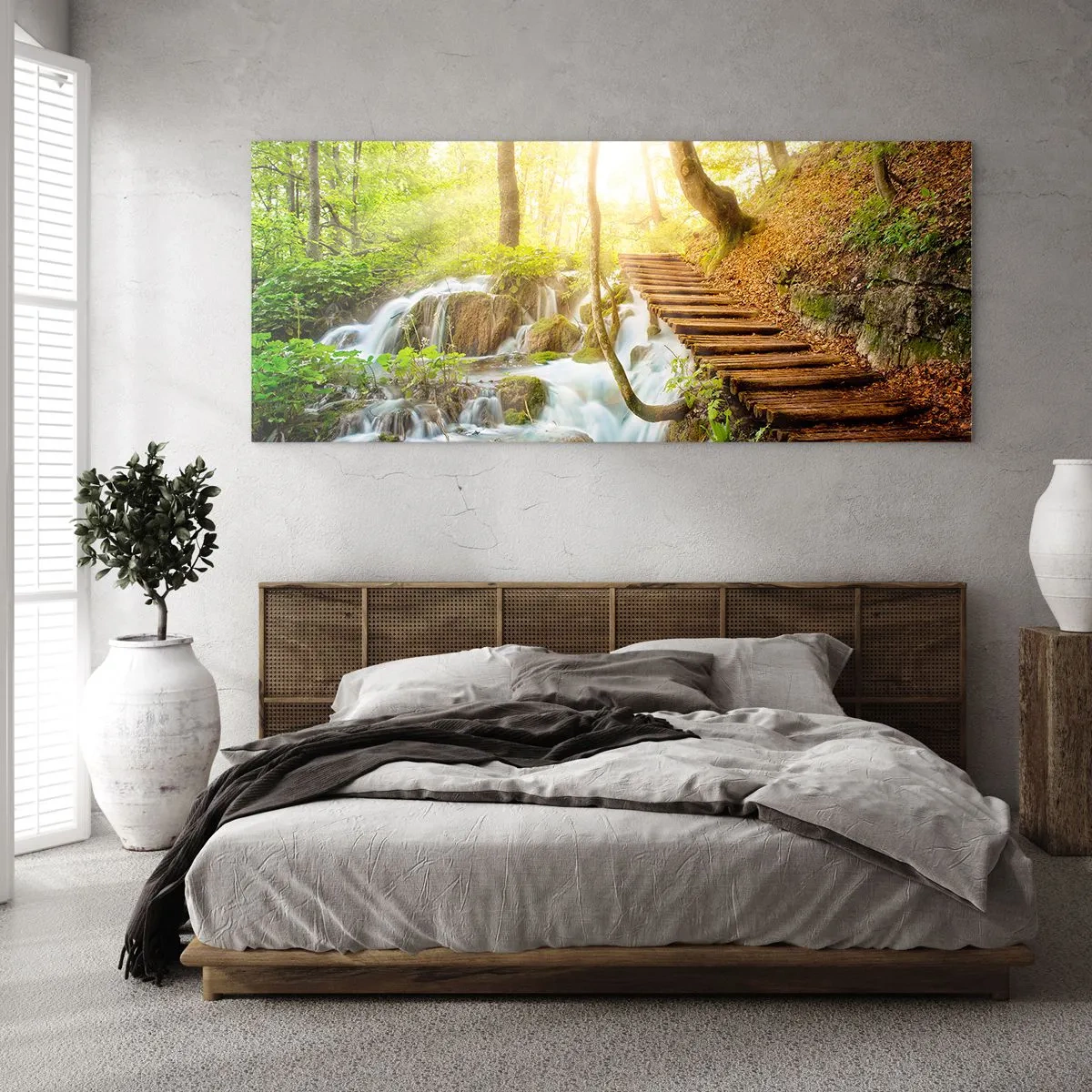 Obraz na skle - Vytúžený chlad - 120x50 cm