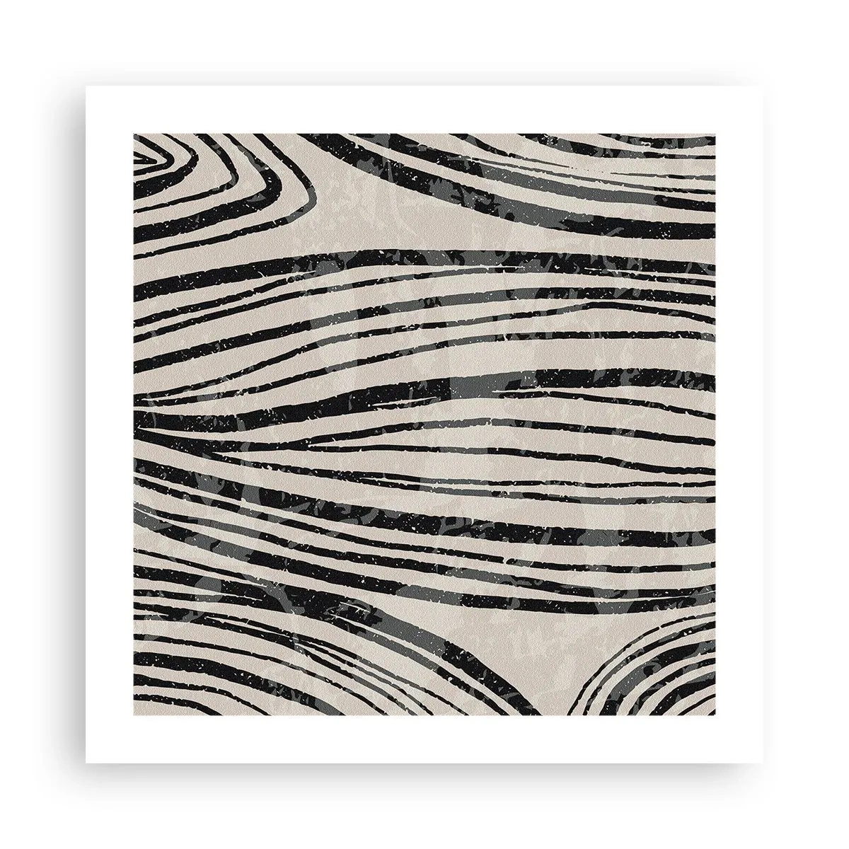 Plagát - Močiar s líniami - 50x50 cm