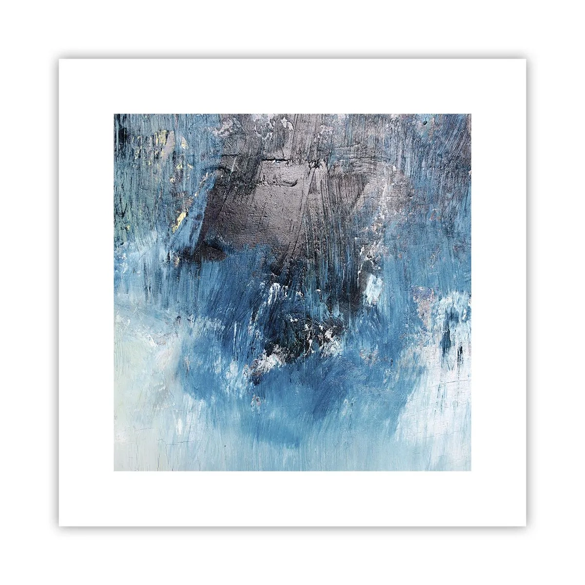 Plagát - Rapsódia v modrom - 30x30 cm