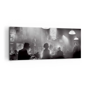 Obraz na plátne - V jazzovej atmosfére - 100x40 cm