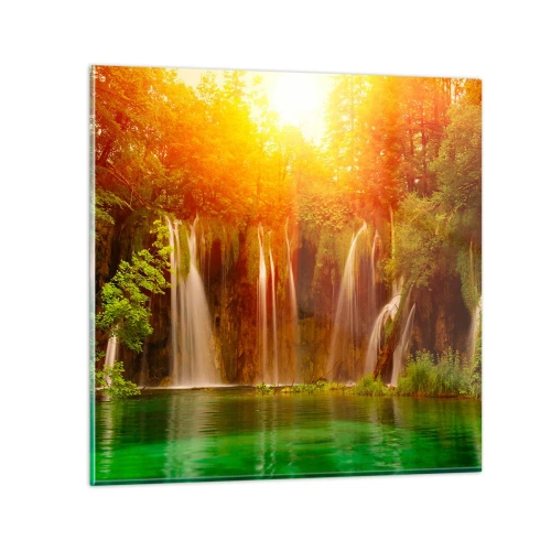 Obraz na skle - Na slnku a v tieni - 70x70 cm