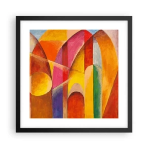 Plagát v čiernom ráme - Katedrála slnka - 40x40 cm