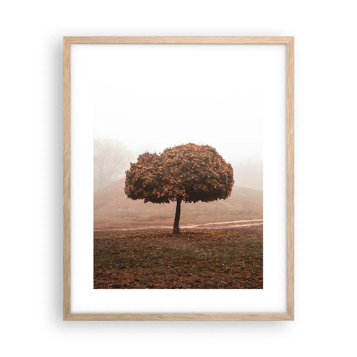 Plagát v ráme zo svetlého duba - Po rušnom lete - 40x50 cm