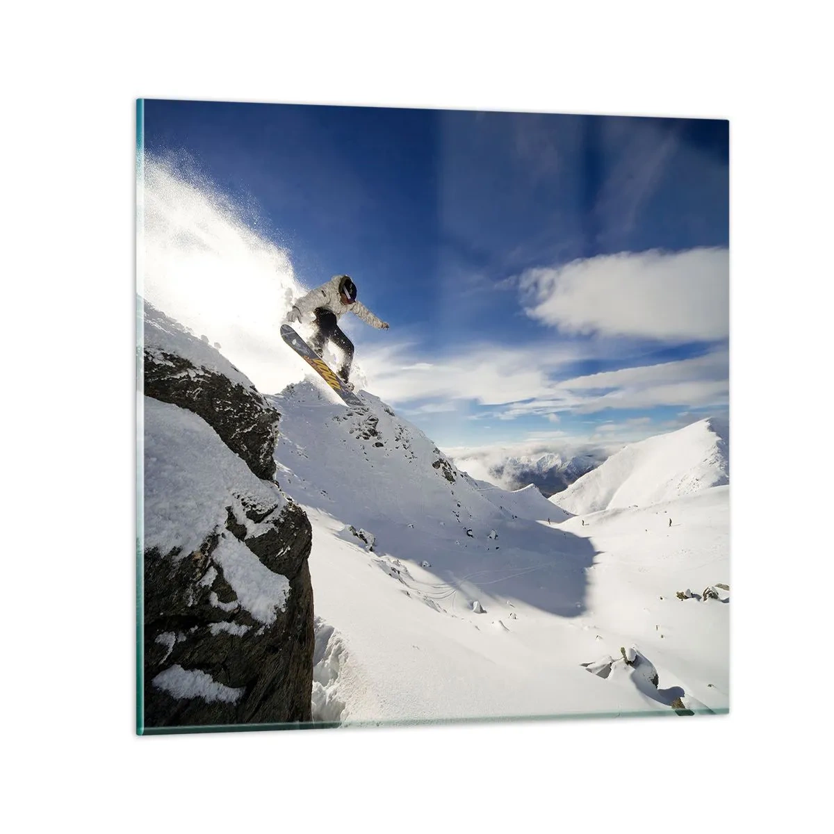 Obraz na skle - Sloboda bez hraníc - 40x40 cm