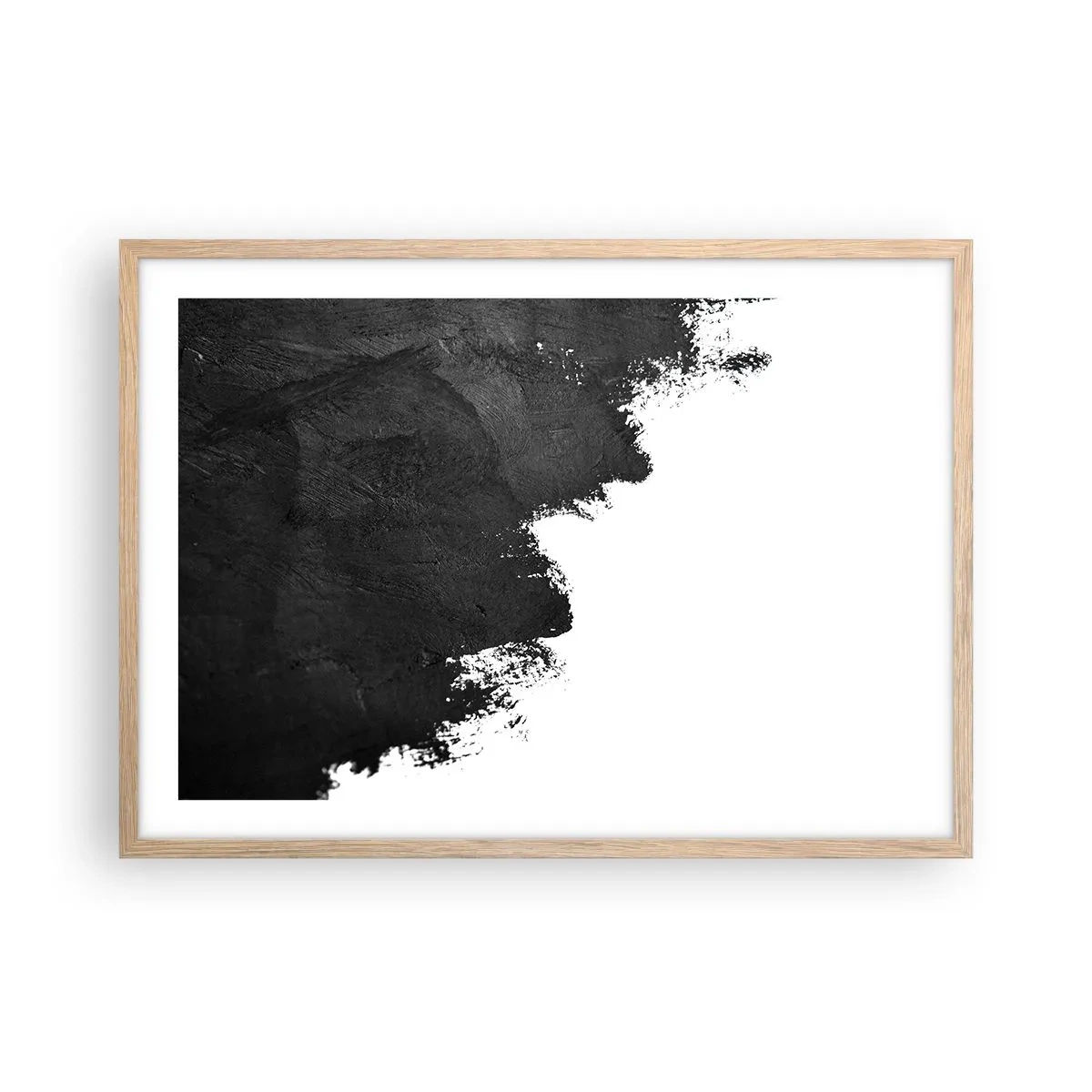 Plagát v ráme zo svetlého duba - Živly: zem - 70x50 cm