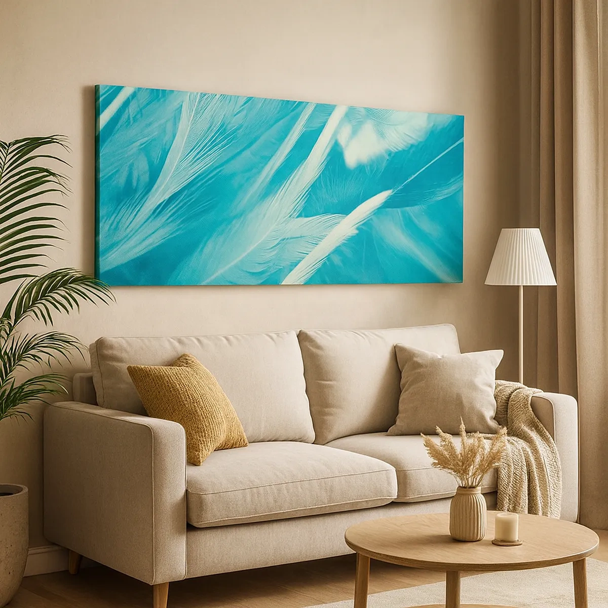 Obraz na plátne - Utopiť sa v páperí - 30x30 cm