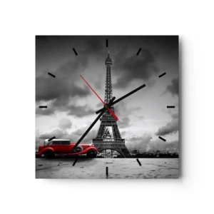 Nástenné hodiny - Nie tak dávno v Paríži - 30x30 cm