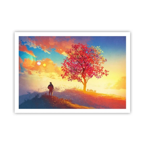 Plagát - Pútnik pri cieli - 100x70 cm